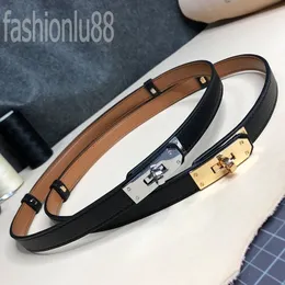 Designer belt women fashion thin mens belts leather calfskin soft youth popular trendy ceinture solid color ordinary unisex luxury belt women YD013 B23