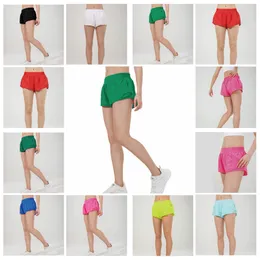 yoga Zipper Shorts designers women Quick Dry Pocket High Rise Quick Dry Women Train Short Loose Style Breathable gym Outdoor Running Fitness Anti Light