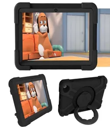 360 градусов вращающихся подставки Shock -Resect для Kindle Fire HD 8 плюс 2020 Дети.