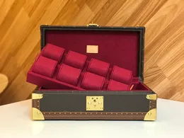 Coffret 8 Montres чехол для часов сумка-органайзер искусство живых чемоданов и путешествий Канва Damier Garphite вмещает до 8 часов ящик для хранения N48226 4700b