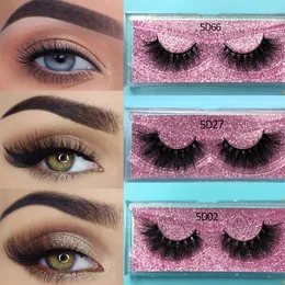 Ciglia finte Buzzme Natural 5D Real Mink Lashes Trucco Volume Riutilizzabile Fatto a mano Fluffy Fake