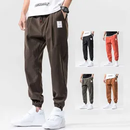 Men's Pants New Autumn Knitted Pants Casual Hip Hop Men Sweatpants Fashion Streetwear Jogger Lounge Wear Solid Color Mens Streetwear Pants Z0306