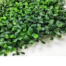 Flores decorativas 50cm 25 cm 4 players de grama Diy Greeny Plant Size de parede de prateados da parede UV Casamento 3D
