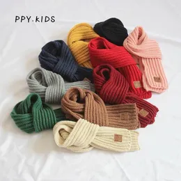 Bufandas bufanda para niños niños calientes niñas engrosadas de tejido pequeño versión coreana de otoño y inviernos Shel22