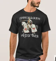 Męskie koszule małe motto z wizerunkiem Great Master Templar T-shirt. Letnia bawełniana koszulka O-Neck Mens S-Neck S-3xl