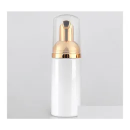 Packing Bottles 60Ml Plastic Foamers Pump White Liquid Soap Dispenser Foam Bottle With Golden Foamer Drop Delivery Office School Bus Dhiyh