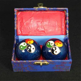 Fitness Balls 47mm Chinese Health Daily Meditation Balls hand finger Exercise Stress Relief Baoding Balls Relaxation Therapy Massage Handballs 230307