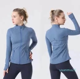 lu Yoga Jacket Women Define Workout Sport lu Coat Fitness Jacket Sport Quick Dry Activewear Top Solid Zip Up Sweatshirt Sportwear 2022 Hot Sell 06