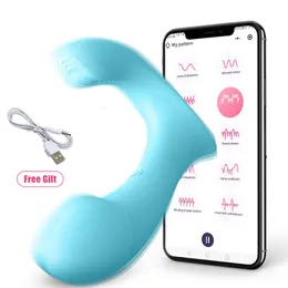 Vibradores Vibradores para mulheres sem fio Bluetooth Dildo App Controle remoto Remoto Panties vibratórios G Toys de sexo do clitóris de clitóris de ponto G Toys 230307