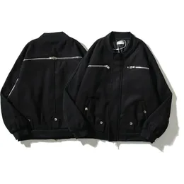 Mens Jackets Autumn and Winter High Street Back Zipper Flying Jacket Archive Coats Kenijima