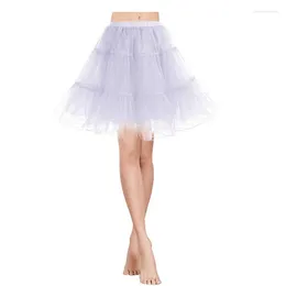 Saias fofas Tulle Pleated Scurt Fashion Show cosplay Lolita Princesa Espicaato Cintura elástica de duas camadas Pearl Yarn Mini Fluffy