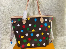 Designer Luxury X YK Kusama Yayoi Neverf MM Tote Bag M46381 Shoulder bag 7A Best Quality