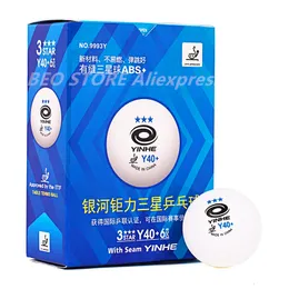 Palline da ping pong YINHE 3Star Y40 Materiale a 3 stelle Plastica ABS cucita Poly Ping Pong 230307