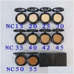 Concealer Makeup Face Powder Finish Cacheceknes Plus Foundation 7G Pressed 10 Colors Drop Delivery Health Beauty Dhsp0