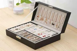 Doublelager Velvet Jewelry Box European Storage Large Space Holder cadeau 2109145875107