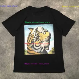 Street Fashion Mens T shirt 20ss Tiger Pattern Polos Short Sleeve Tennis T shirts Men Women Couple Stylist High Quality Pullover Tee