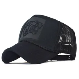 Fashion Pop 3D Printing Tiger Baseball Cap Summer Mesh Trucker Hats Outdoor Sports Running Cykling Casual Snapback Hat231i