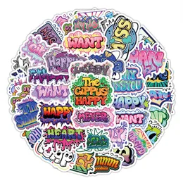 60pcs Motivational Phrases Stickers Inspirational Life Quotes Graffiti Kids Toy Skateboard car Motorcycle Bicycle Sticker Decals Wholesale
