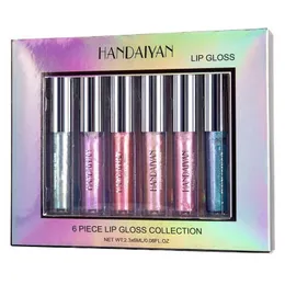 Lip Gloss Handaiyan polarizado 6/conjunto de esmaltes colorido conjunto de dragão pérola luz deslumbrante entrega de saúde maquiagem de beleza dhst1