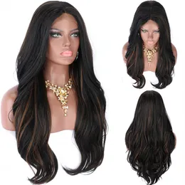 Brazilian Virgin Human Hair Lace Front Wig Loose wave Highlight Color 1bT30 Ombre Full Lace Wigs Pre Plucked Natural Hairline for 212Z