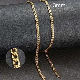 Colares Pingente Vnox Masculino Cuban Link Chain Colar de Aço Inoxidável Preto Cor de Ouro Masculino Gargantilha Colar Jóias Presentes para Ele L2404 L2404