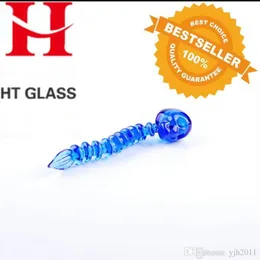 Tubos de fumar utensílios de vidro de caveira azul, bongos de vidro por atacado, narguilé de vidro, acessórios para tubos de fumaça