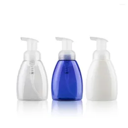 収納ボトル3PCS 250ml 300mlフォームポンププレスクリアフラットシェイプシャンプーバスボトルフェイシャルクレンザーフォーミングプラスチック