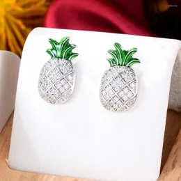 Orecchini pendenti GODKI Charm Carino Mini ananas Donna Ragazza Banchetto Quotidiano Anniversario Accessori per gioielli Alta qualità