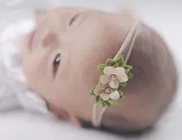 Haarschmuck 3 Teile/satz Band Spitze Perle Blume Gummiseil Mädchen Haarband Stirnband Elastische Kopfbänder Für Baby Kinder