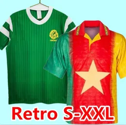 Retro Kamerun 1990 1994 Milla Tataw fotbollströjor Vintage fotbollströja klassiskt kit