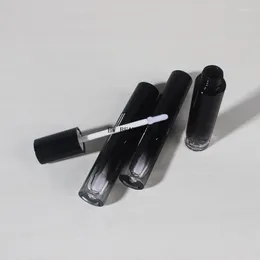 Botellas de almacenamiento 500 unids/lote 5ml tubos de brillo de labios gradiente negro vacío Revitalash pestañas para mujeres DIY maquillaje cosmético contenedor de embalaje