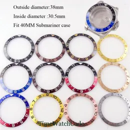 Watch Repair Kits Sloping Bezel Insert Ring 38mm 30.5mm Fits SUB SKX 007 Men's 12 Hours Ceramic/Alloy/Steel Material