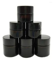 Storage Bottles 20pcs 5ml Oil Wax Dab Glass Jar Cosmetic Box Case Jars Kitchen Container Smoking Accessories5531976