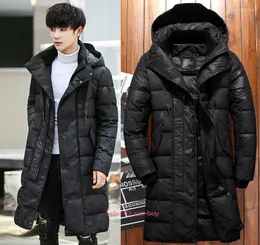 Мужские капюшоны зимняя повседневная теплая куртка с капюшоном и толстым пальто XY-007