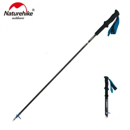 Pólos de trekking Ultralight 4seções dobráveis ​​ajustáveis ​​fibra de carbono Sticks de caminhada NH18D020Z 230307