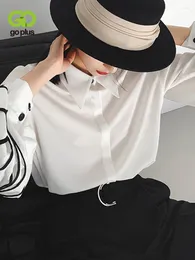 BLUSAS DE MUJERS GOPLUS BLOUNDA Damas Camisas para mujeres Linterna Topas blancas Camiseta Vintage Chemise Blanche Femme Clother Corea