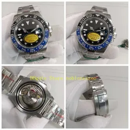Designer Watches Color 904L Steel Factory Cal 3186 Automatic Watch Men's Super Version 116710 116719 Blue Black Ceramic Bezel 116710BL1854