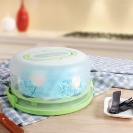 食器セットケーキボックスパッキングカップケーキエッグタルトホルダーパッケージ多目的ポータブルシーリングテイクアウトバックルプラスチックボックス8-10インチ