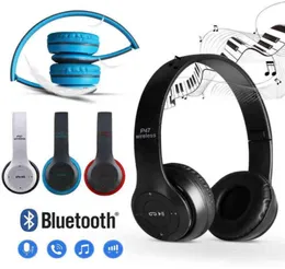 Headsets P47 Wireless Headset Rausch -Stornierung Bluetooth -Kopfhörer HiFi Stereo Bass Gaming Stirnband -Kopfhörer mit Mikrofon für PC PH9036761