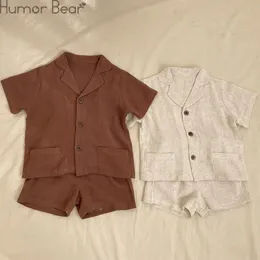 Roupas conjunta humor urso roupas roupas de verão colarinho de lapão de lama