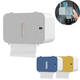 Toilettenpapierhalter Rack Wandmontage Taschentuchhalter WC Induktion Automatische Box PunchFree Wasserdichte Dichtung Lazy Smart Home Supplies 230308