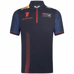 Spor Otomobil Takımı Hayranları Tmens T-Shirts 2023 F1 Mens T Shirtler Sürücü Maksimum Verstappen Sportswear T-Shirts Erkek ve Kadınları Yaz Kısa Kol Polo 1#