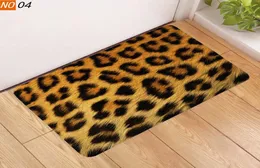 Sholisa Anti Slip Bath Mat Bathroom Carpet Rug Floor Rug 3d Print Leopard Zebra toilet nonslip mats for Doormat 2011163295555