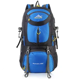 Outdoor Bags 60L Sports Backpack Backpacks Waterproof Camping Hiking Travel Rucksack Trekking Bag For Men 230307