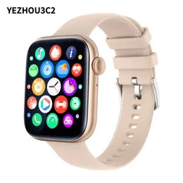 YEZHOU2 P45 Handy-Smartwatch, Schrittzähler, Herzfrequenz, Schlaf, echte Blutsauerstoffüberwachung, 1,8-Zoll-Bluetooth-Anruf-Smartwatch für iOS und Android