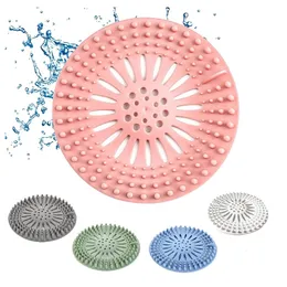 Colanders Strainers 5 Packs Shower Drain Hair Catcher Covers Silicone For 230308