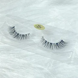False Eyelashes 2Pairs Short Mink Lashes 3D Invisible Band Natural Black Eyelash Full Strip Cilios Posticos Reusable