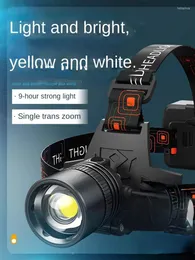 헤드 램프 방수 LED 강력한 충전식 낚시 캠핑 라이트 18650 헌팅 램프 프론트 레일 휴대용 도구