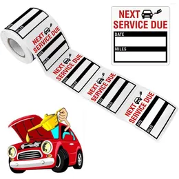 Gift Wrap 150-300Pcs/Roll 2 2Inch Next Service Due Label Waterproof Removable Oil Change Remind Stickers For Car SUV Truck Maintenance