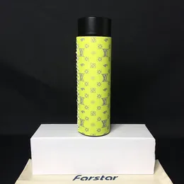Med Box Brand Designer Letter Thermal Isolation Vakuum Vattenflaskmuggar Kettle Cup med kaffekoppar Män och kvinnor Favorit Stai294D